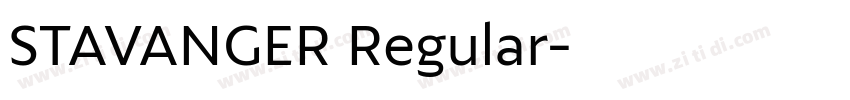 STAVANGER Regular字体转换